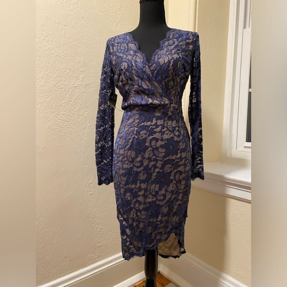 AX Paris lace asymmetrical hem dress
